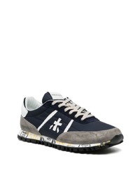 Chaussures de sport bleu marine et blanc Premiata