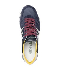 Chaussures de sport bleu marine et blanc Premiata