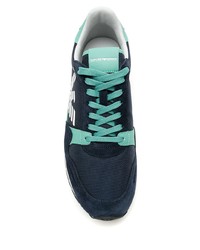 Chaussures de sport bleu marine et blanc Emporio Armani