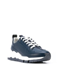 Chaussures de sport bleu marine et blanc Pierre Hardy