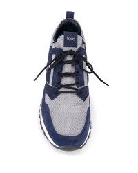 Chaussures de sport bleu marine et blanc Tod's