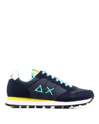 Chaussures de sport bleu marine et blanc Sun 68