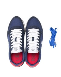 Chaussures de sport bleu marine et blanc Sun 68