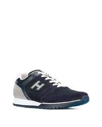 Chaussures de sport bleu marine et blanc Hogan