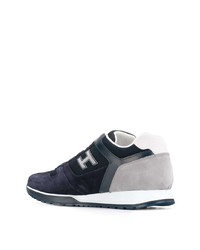 Chaussures de sport bleu marine et blanc Hogan