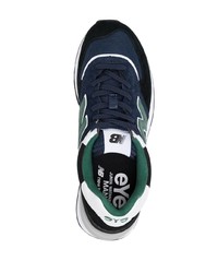 Chaussures de sport bleu marine et blanc Junya Watanabe MAN