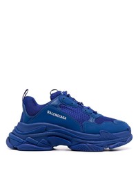 Chaussures de sport bleu marine Balenciaga