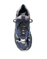 Chaussures de sport bleu marine Valentino Garavani