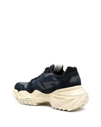 Chaussures de sport bleu marine Emporio Armani