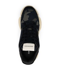 Chaussures de sport bleu marine Emporio Armani