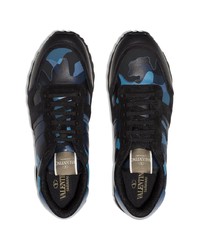 Chaussures de sport bleu marine Valentino Garavani