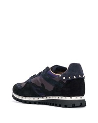 Chaussures de sport bleu marine Valentino Garavani