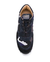 Chaussures de sport bleu marine Valentino Garavani