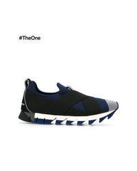 Chaussures de sport bleu marine Dolce & Gabbana