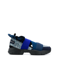 Chaussures de sport bleu marine Emilio Pucci