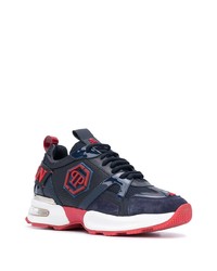 Chaussures de sport bleu marine Philipp Plein