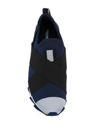 Chaussures de sport bleu marine Dolce & Gabbana