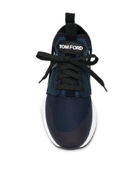 Chaussures de sport bleu marine Tom Ford