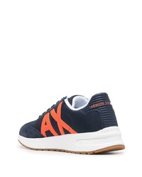 Chaussures de sport bleu marine Armani Exchange