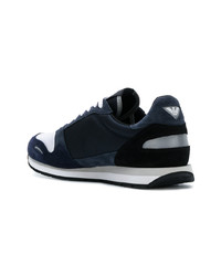 Chaussures de sport bleu marine Emporio Armani