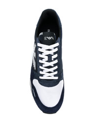 Chaussures de sport bleu marine Emporio Armani