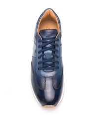 Chaussures de sport bleu marine Santoni