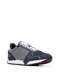 Chaussures de sport bleu marine Emporio Armani