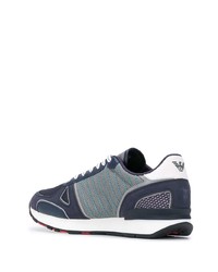 Chaussures de sport bleu marine Emporio Armani