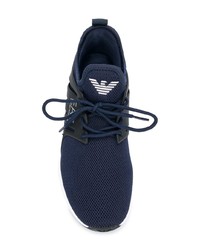 Chaussures de sport bleu marine Ea7 Emporio Armani