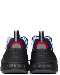 Chaussures de sport bleu marine Burberry