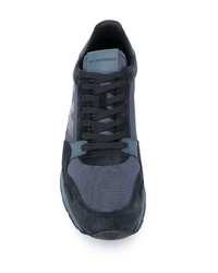 Chaussures de sport bleu marine Emporio Armani