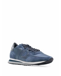 Chaussures de sport bleu marine Philippe Model Paris