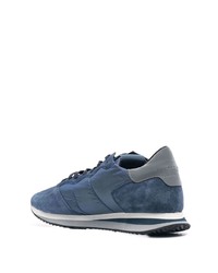 Chaussures de sport bleu marine Philippe Model Paris