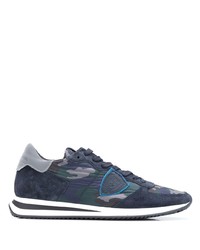 Chaussures de sport bleu marine Philippe Model Paris