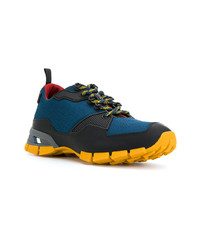 Chaussures de sport bleu marine Prada