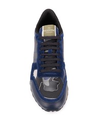 Chaussures de sport bleu marine Valentino Garavani