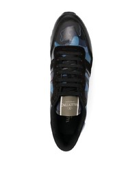 Chaussures de sport bleu marine Valentino Garavani