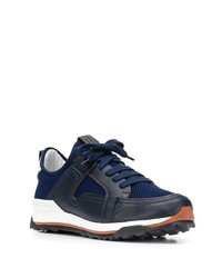 Chaussures de sport bleu marine Ermenegildo Zegna