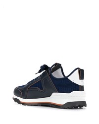 Chaussures de sport bleu marine Ermenegildo Zegna