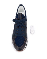 Chaussures de sport bleu marine Ermenegildo Zegna
