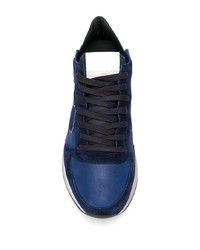 Chaussures de sport bleu marine Philippe Model Paris