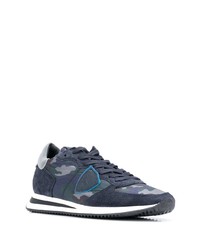 Chaussures de sport bleu marine Philippe Model Paris