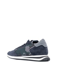 Chaussures de sport bleu marine Philippe Model Paris