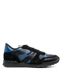 Chaussures de sport bleu marine Valentino Garavani