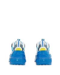 Chaussures de sport bleues Burberry