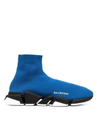 Chaussures de sport bleues Balenciaga