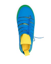 Chaussures de sport bleues Bottega Veneta