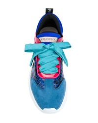 Chaussures de sport bleues Emilio Pucci