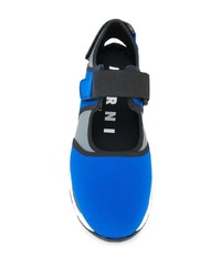 Chaussures de sport bleues Marni