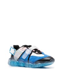 Chaussures de sport bleues Moschino